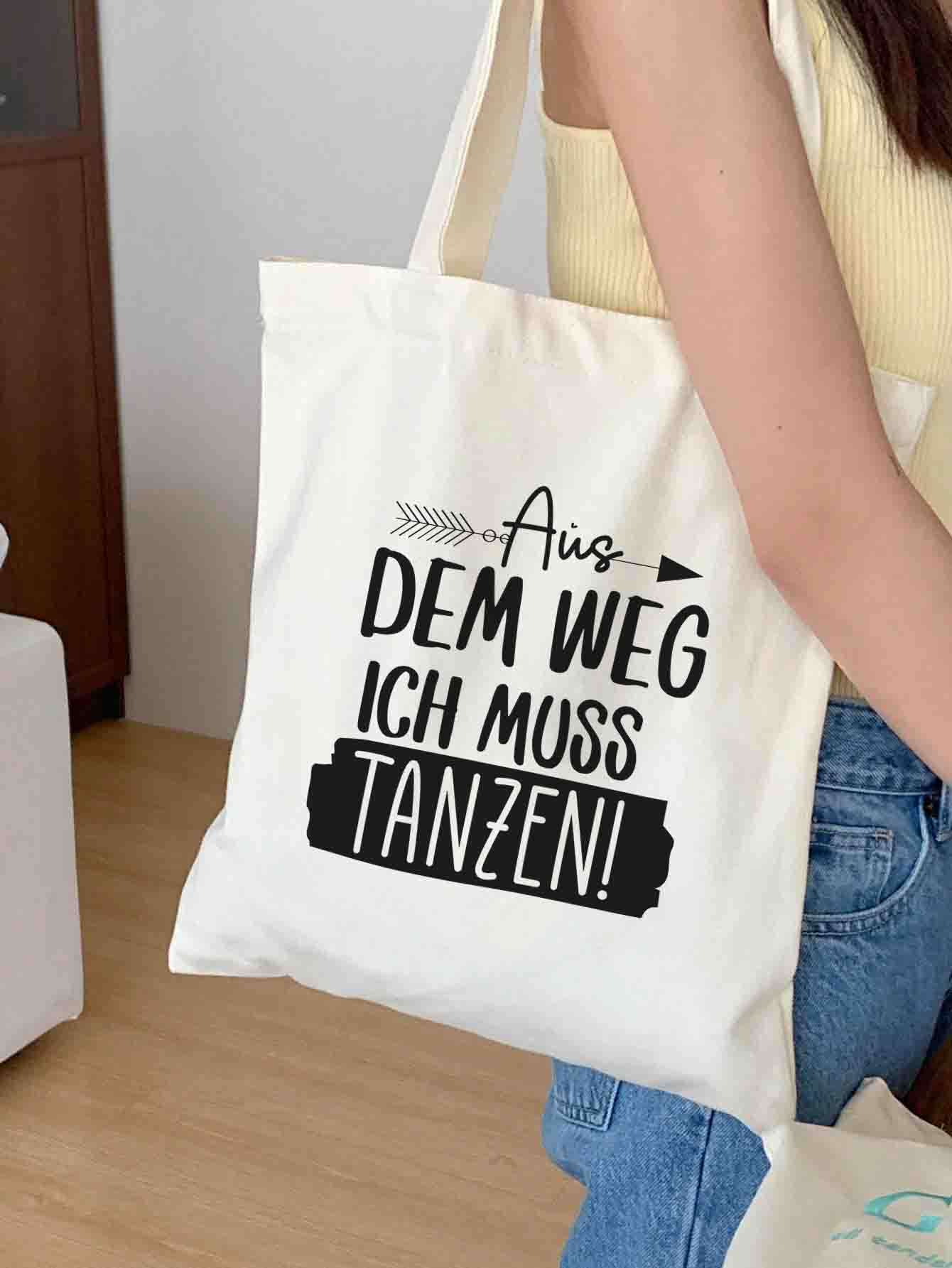 Aus dem Weg ich muss tanzen! | Stoffbeutel | Jutebeutel