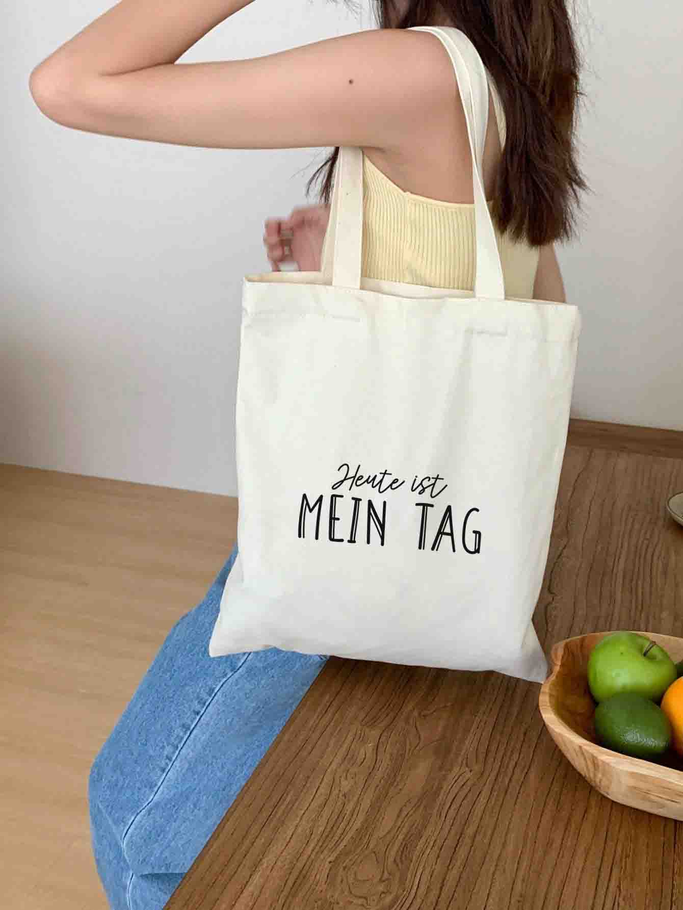 Heute ist mein Tag | Stoffbeutel | Jutebeutel