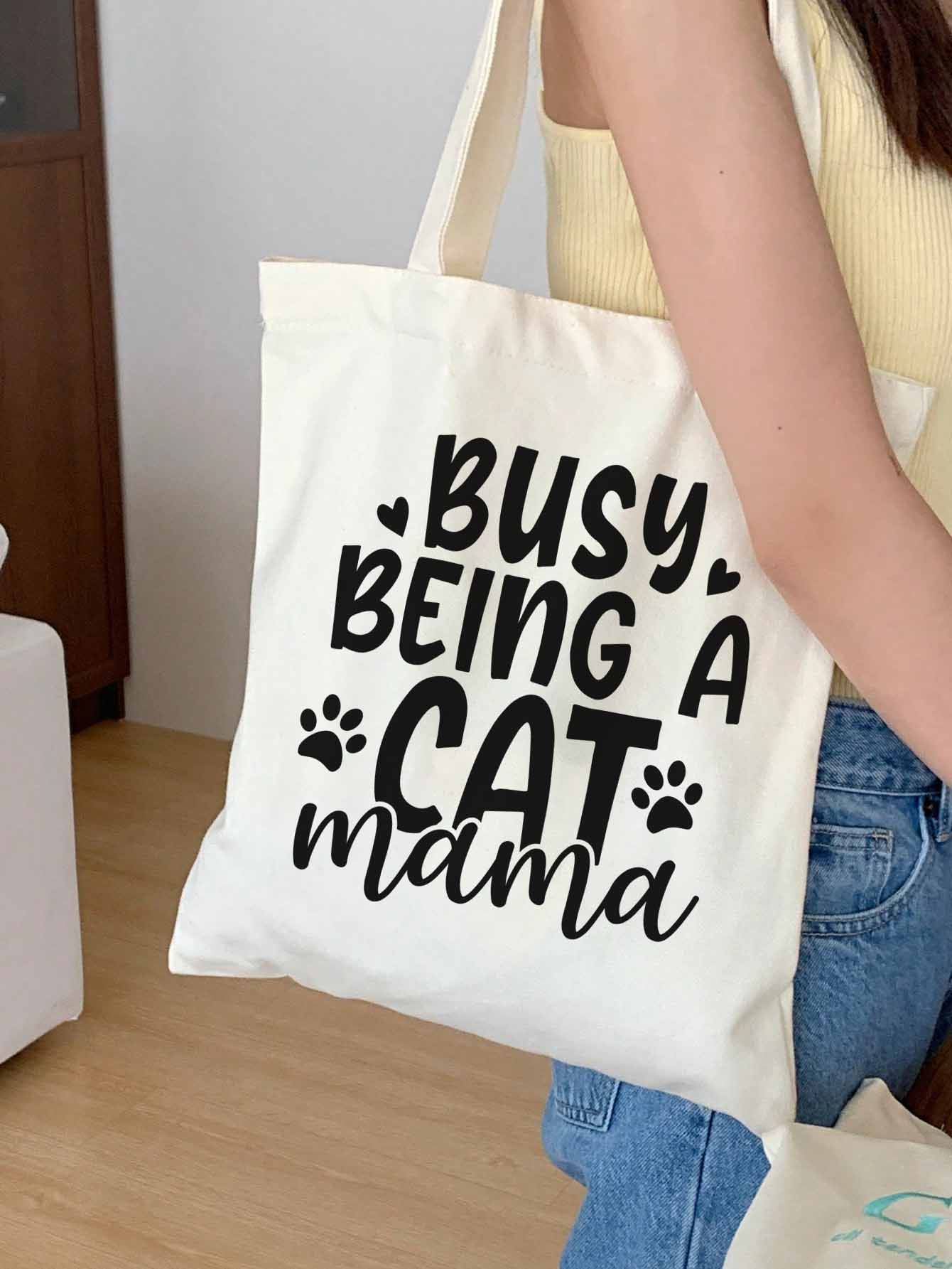 Busy Being a Cat Mama | Stoffbeutel | Jutebeutel
