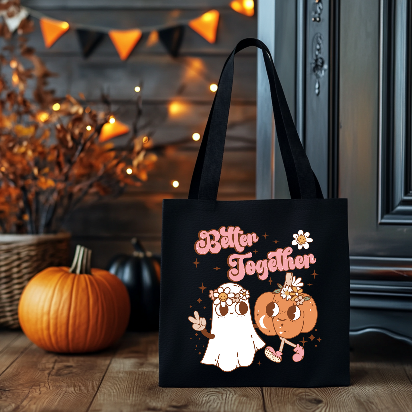 Better Together | Tragetasche mit Spruch – Baumwollbeutel mit Attitude