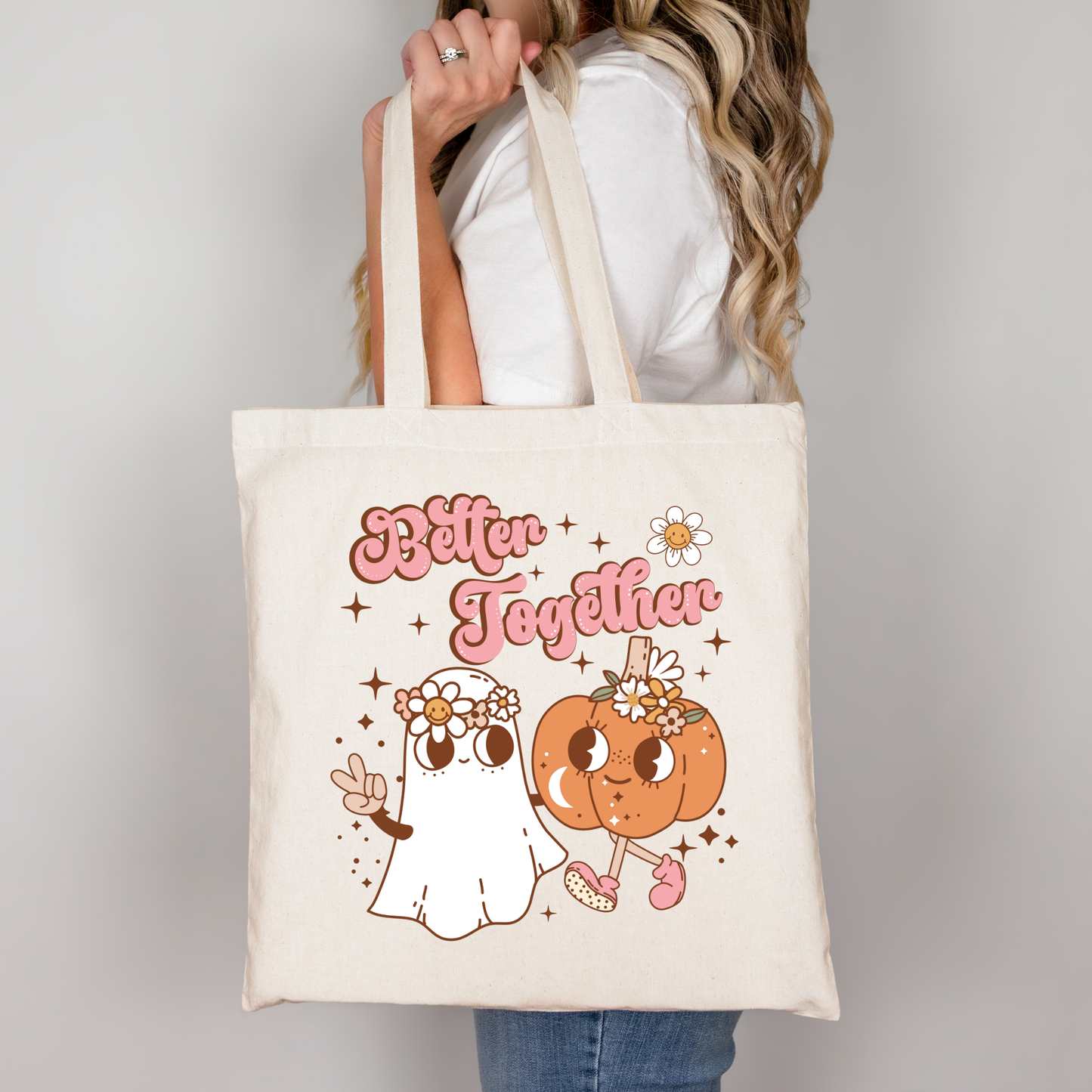Better Together | Tragetasche mit Spruch – Baumwollbeutel mit Attitude