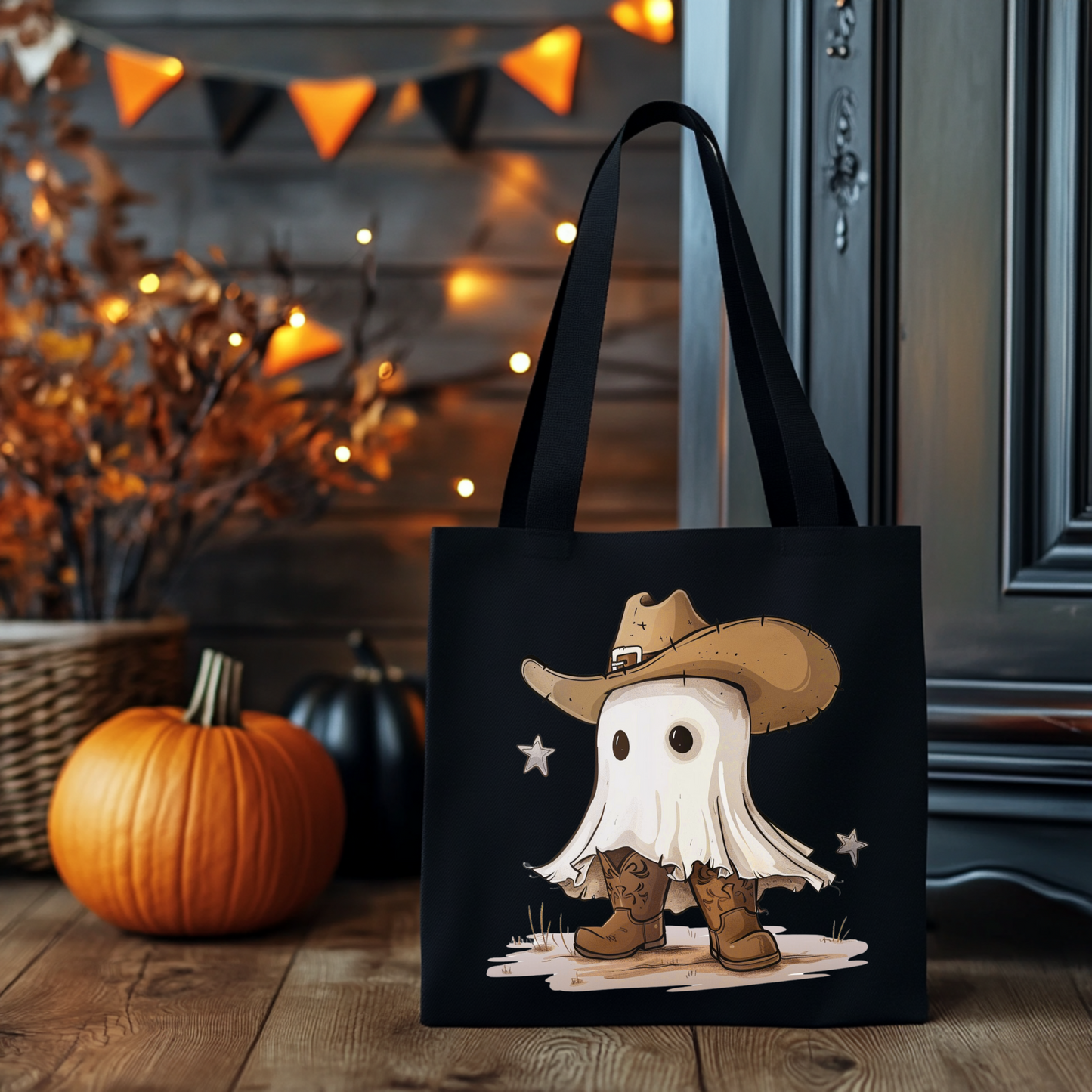 Country Halloween | Tragetasche mit Spruch – Baumwollbeutel mit Attitude