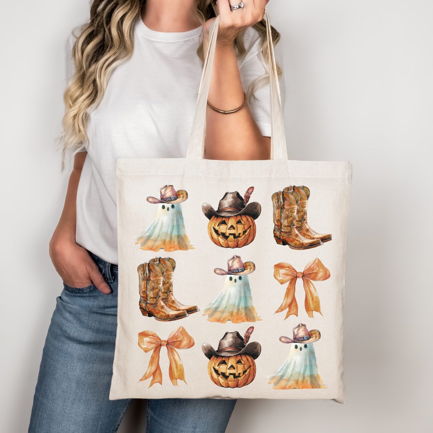 Country Halloween | Tragetasche mit Spruch – Baumwollbeutel mit Attitude