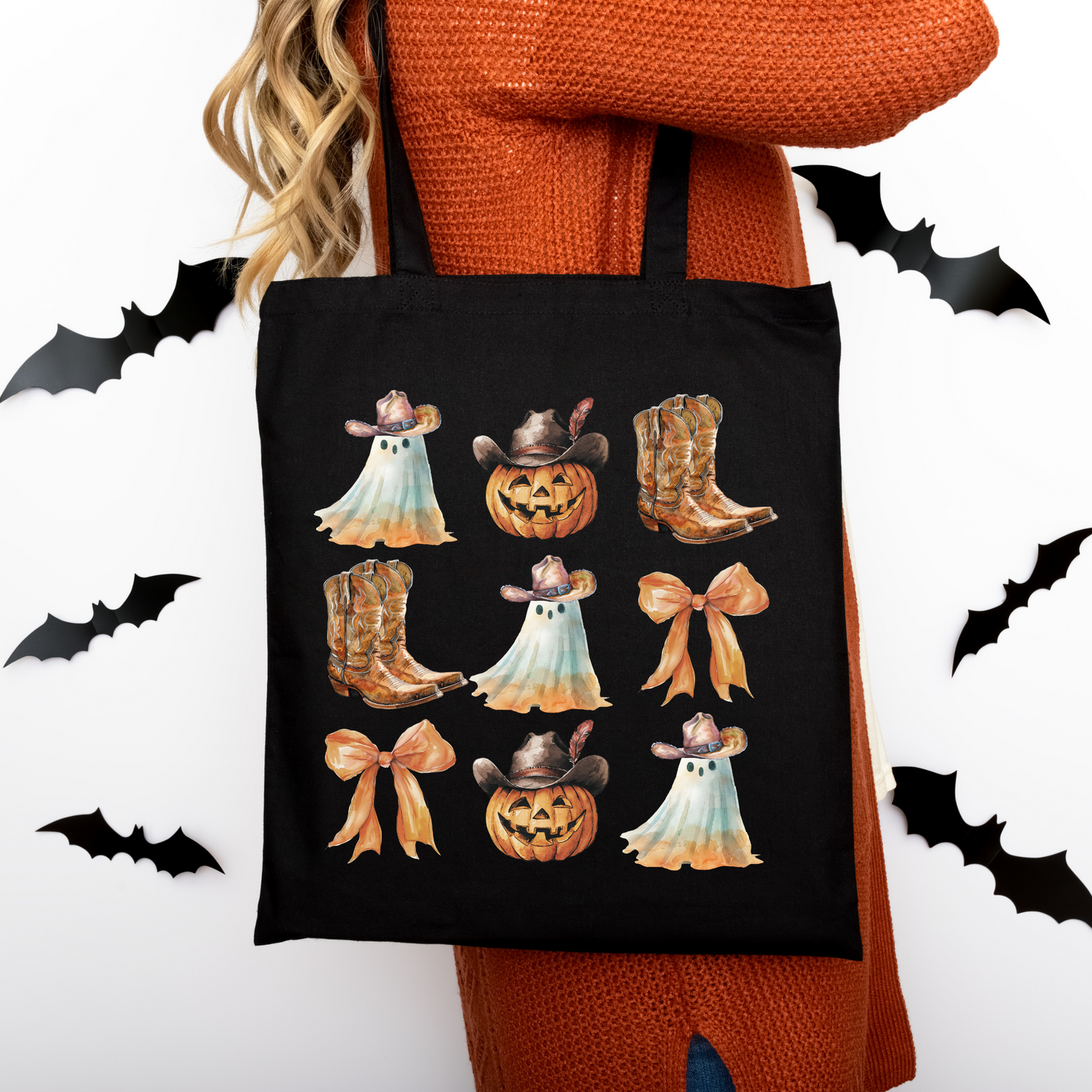 Country Halloween | Tragetasche mit Spruch – Baumwollbeutel mit Attitude