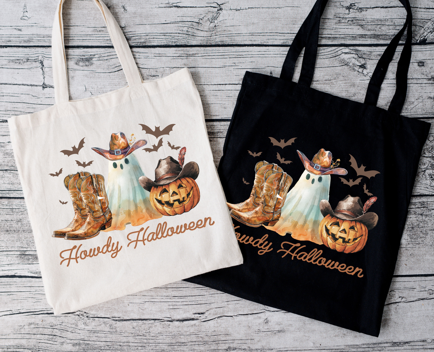Howdy Halloween | Tragetasche mit Spruch – Baumwollbeutel mit Attitude