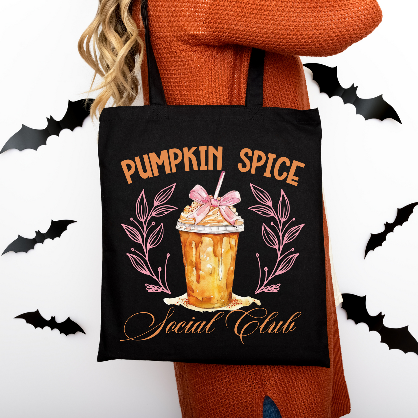 Pumpkin Spice Social Club | Tragetasche mit Spruch – Baumwollbeutel mit Attitude