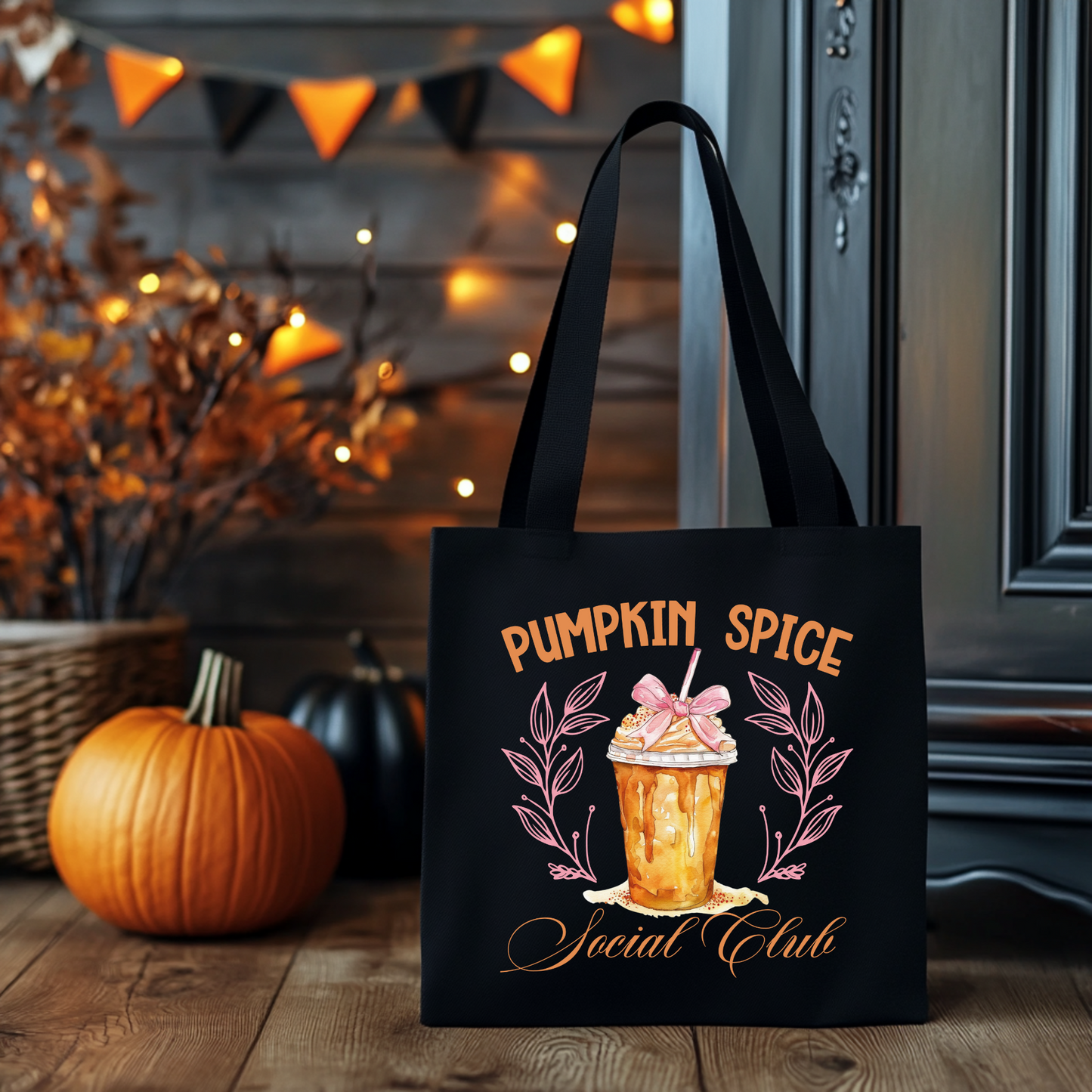 Pumpkin Spice Social Club | Tragetasche mit Spruch – Baumwollbeutel mit Attitude