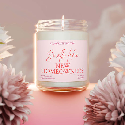 Smells like new homeowners – Duftkerze Geschenk zum Einzug im Glas | 300ml & 400ml