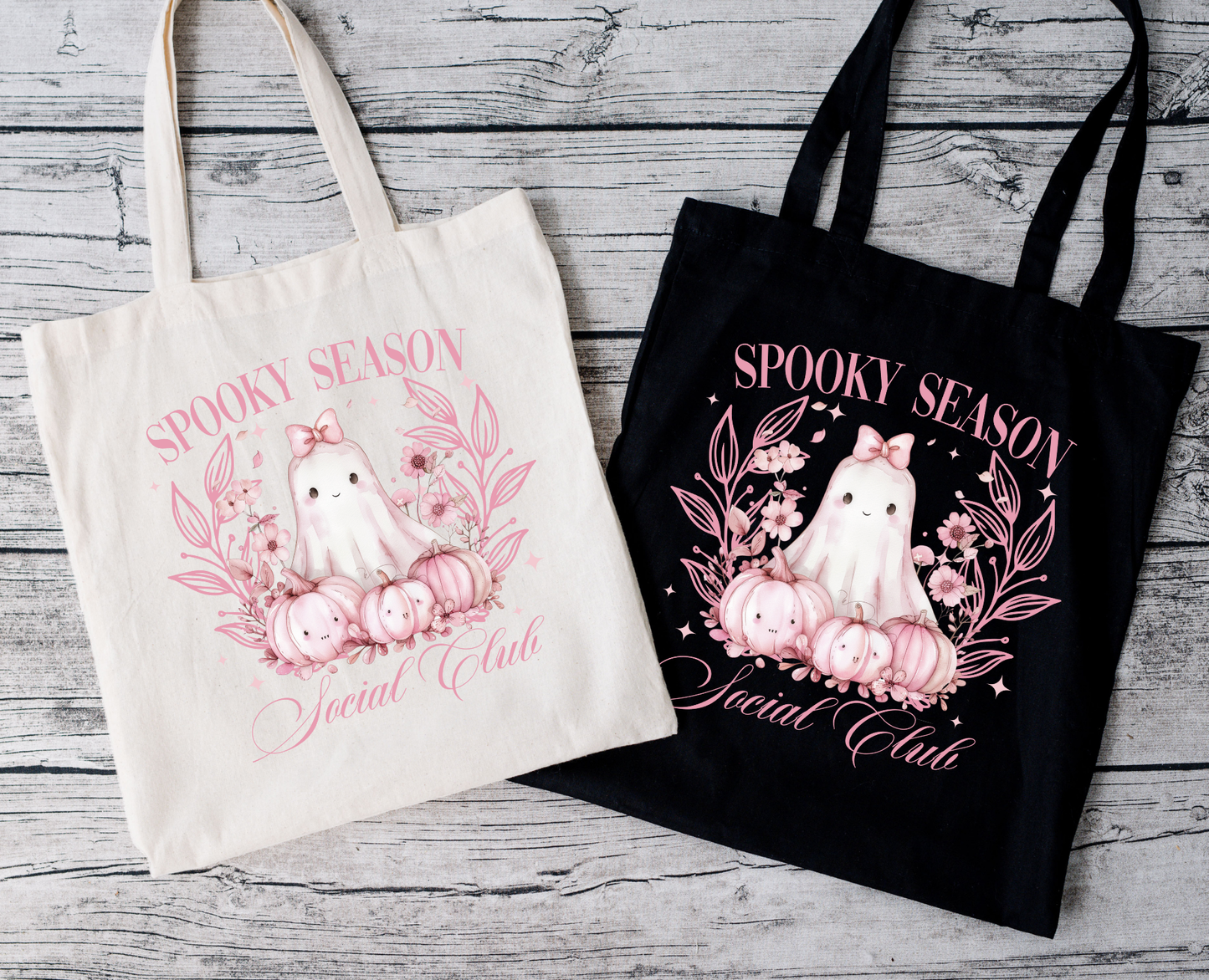 Spooky Season Social Club | Tragetasche mit Spruch – Baumwollbeutel mit Attitude