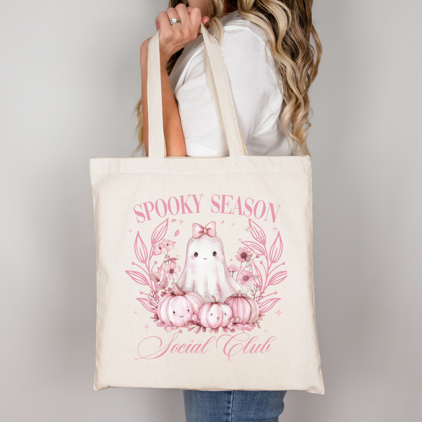 Spooky Season Social Club | Tragetasche mit Spruch – Baumwollbeutel mit Attitude