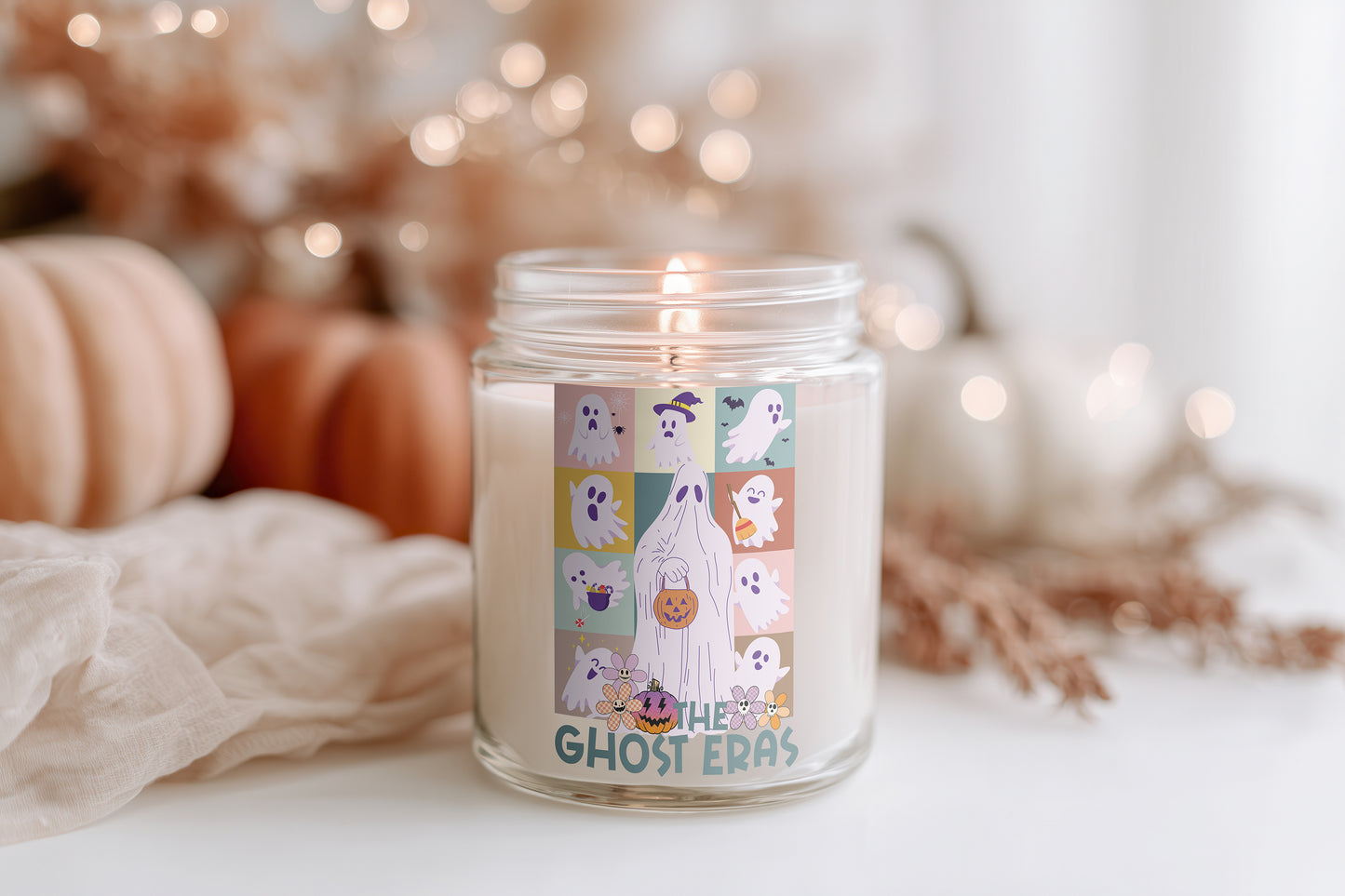 The Ghost Eras vegane Halloween Duftkerze Herbstkerze spooky Home Decor Geschenkidee für Frauen & gemütliche Deko