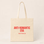 Anti-Romantic Era – Stoffbeutel mit Spruch beige, Produktansicht