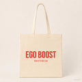 Ego Boost – Stoffbeutel mit Spruch beige, Produktansicht