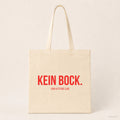 Kein Bock. – Stoffbeutel mit Spruch beige, Produktansicht