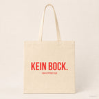 Kein Bock. – Stoffbeutel mit Spruch beige, Produktansicht