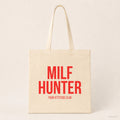 MILF hunter – Stoffbeutel mit Spruch beige, Produktansicht