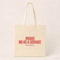#NAAS No as a service – Stoffbeutel mit Spruch beige, Produktansicht