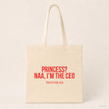 Princess? Naa, I’m the CEO – Stoffbeutel mit Spruch beige, Produktansicht