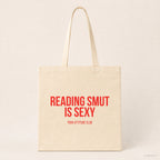 Reading smut is sexy – Stoffbeutel mit Spruch beige, Produktansicht