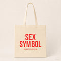 Sex symbol – Stoffbeutel mit Spruch beige, Produktansicht
