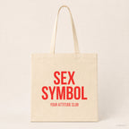 Sex symbol – Stoffbeutel mit Spruch beige, Produktansicht