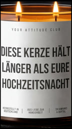 Diese Kerze Hält Länger Als Eure Hochzeitsnacht | Amber Luxuskerze