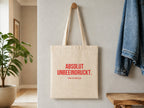 Absolut unbeeindruckt. – Stoffbeutel mit Spruch beige, Detailansicht