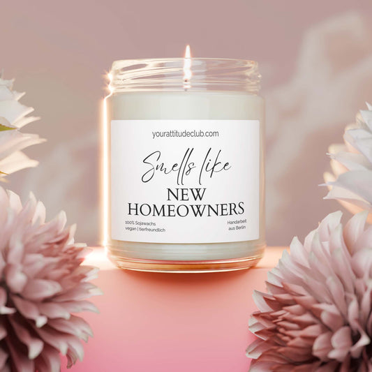 Smells like new homeowners – Duftkerze Geschenk zum Einzug im Glas | 300ml & 400ml
