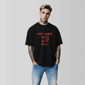 MY WIFE WILL KILL YOU – Oversize Men's Black Shirt | Statement T-Shirt Men | Premium Cotton Streetwear