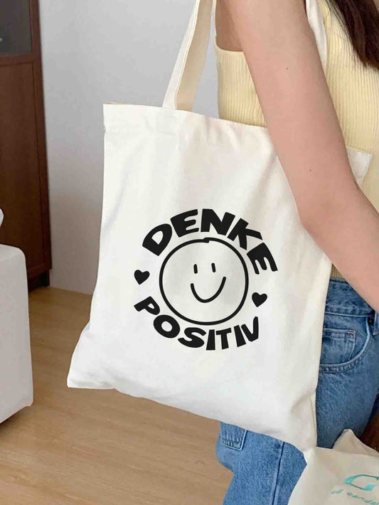 Denke positiv | Stoffbeutel | Jutebeutel
