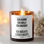 I can! I will! I shall! I'd rather not! | Cheeky Candle