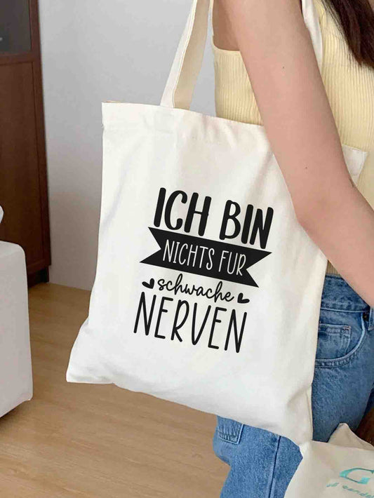 Ich bin nichts für schwache Nerven | Stoffbeutel | Jutebeutel