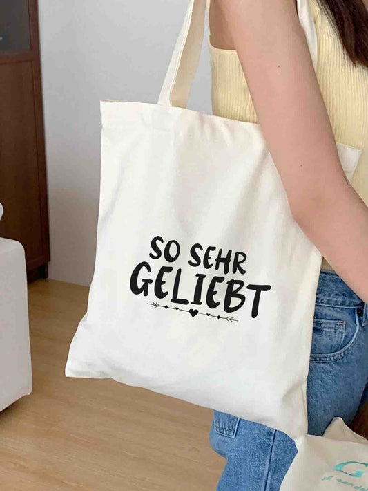 So sehr geliebt | Stoffbeutel | Jutebeutel