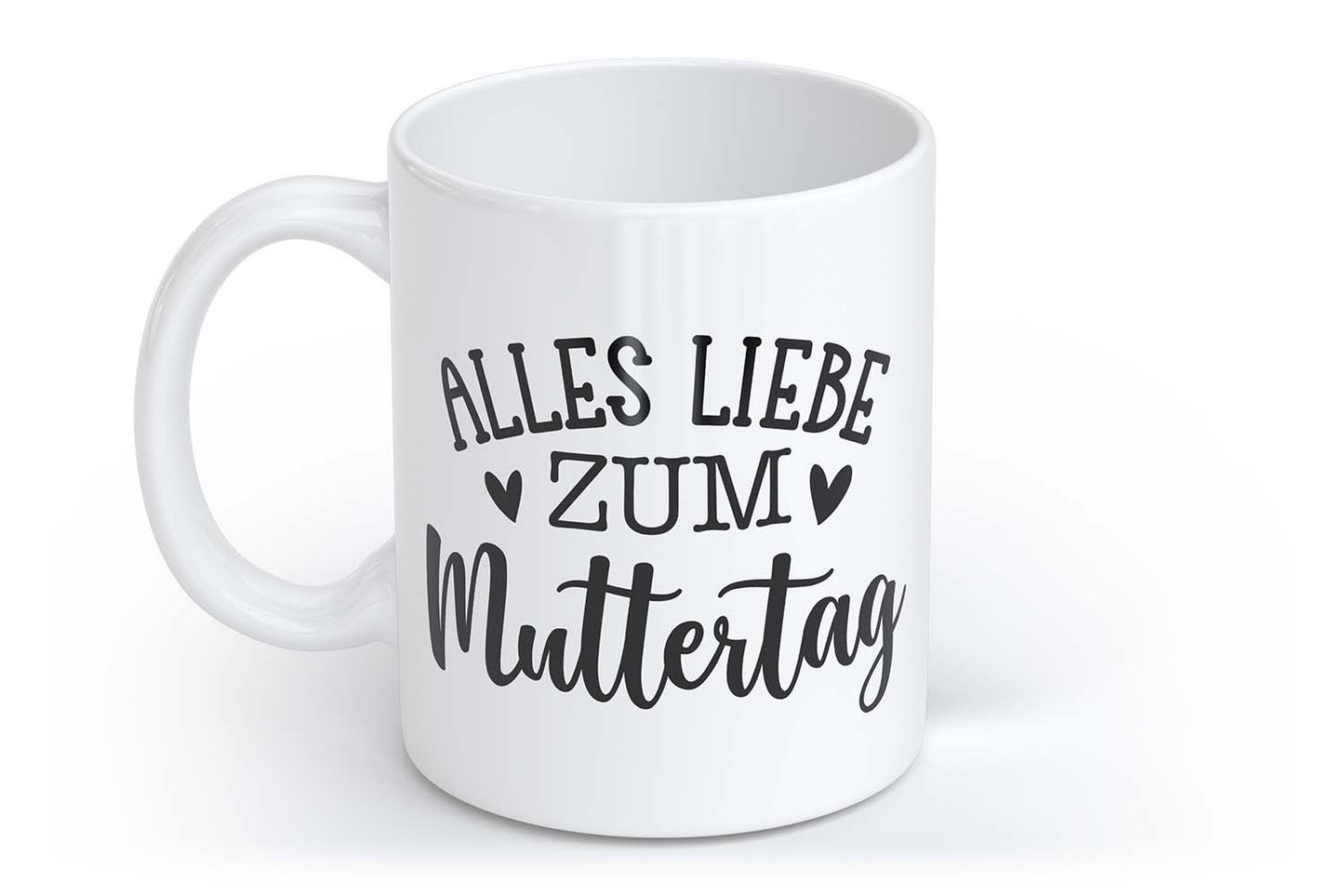 Alles Liebe zum Muttertag | Tasse mit Rund- & Herzhenkel | Your Attitude Club