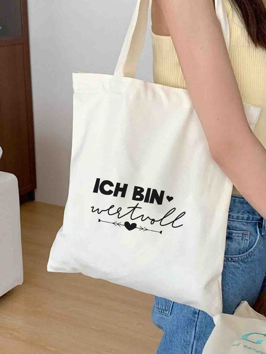 Ich bin wertvoll | Stoffbeutel | Jutebeutel