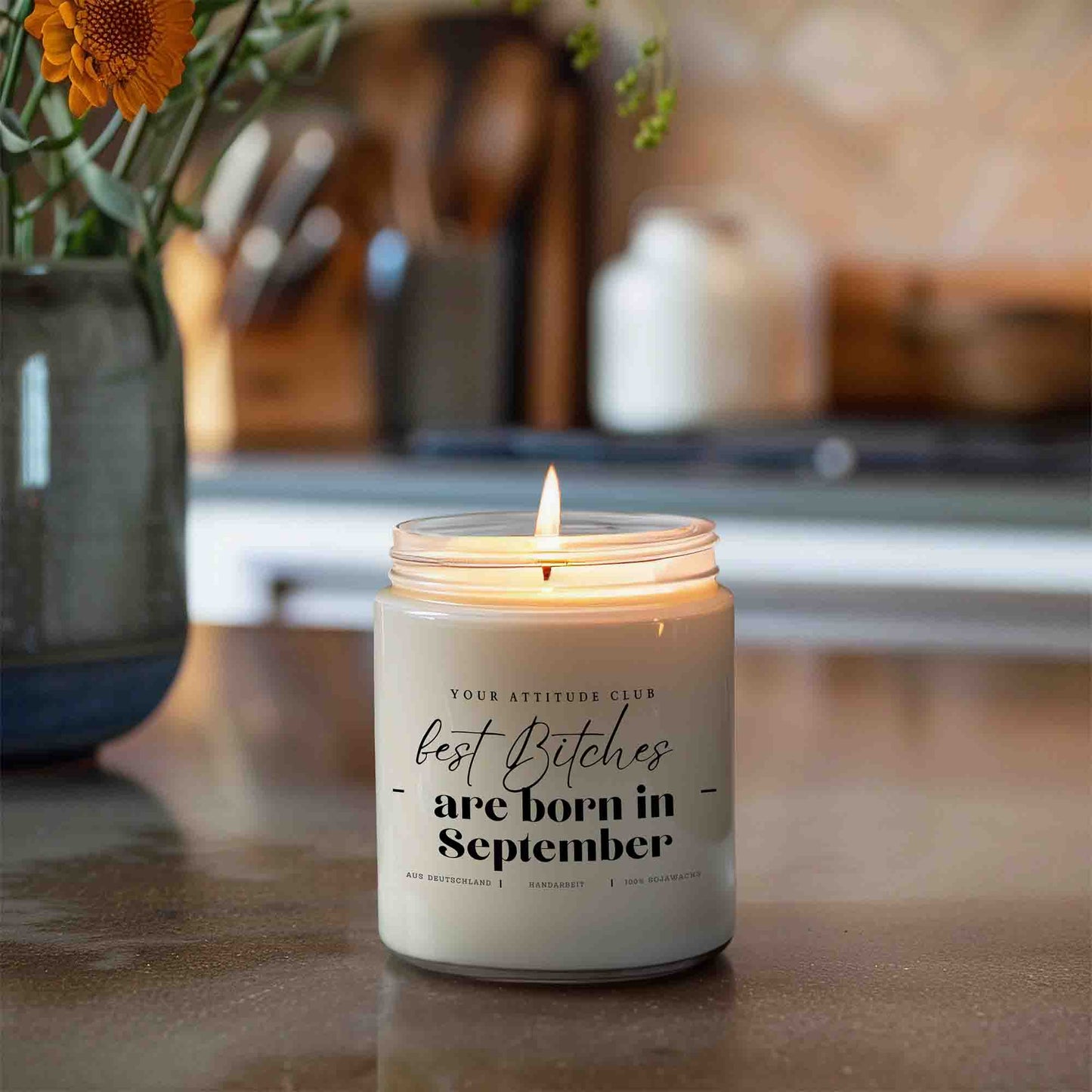 Best Bitches are born in September – Lustige Geburtstagskerze für beste Freundinnen
