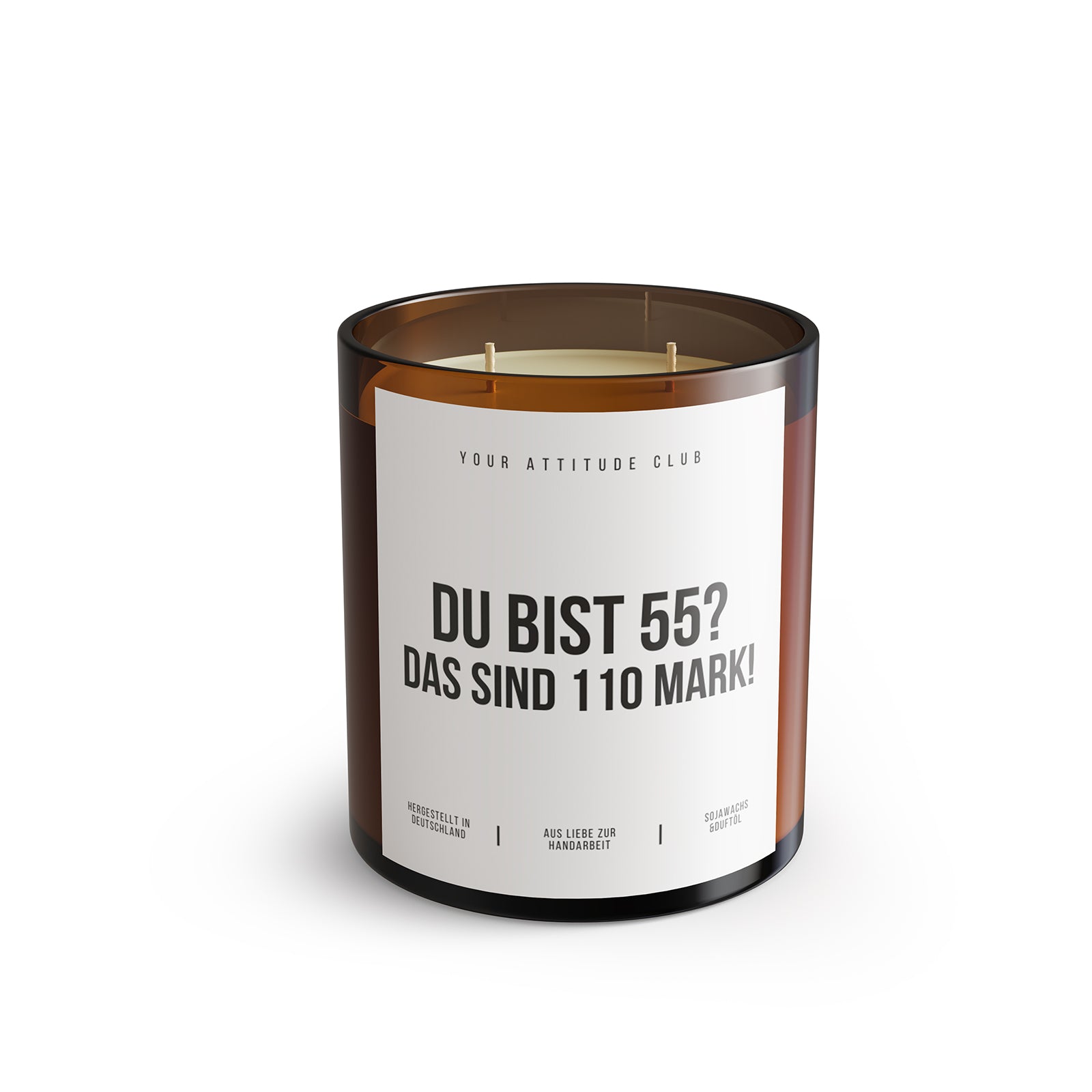 DU BIST 55? DAS SIND 110 MARK! – Lustige Geburtstagskerze Geschenkidee 55 Geburtstag Freund Freundin Partner Kollegen BFF Humor Sojawachs Kerze 300 ml