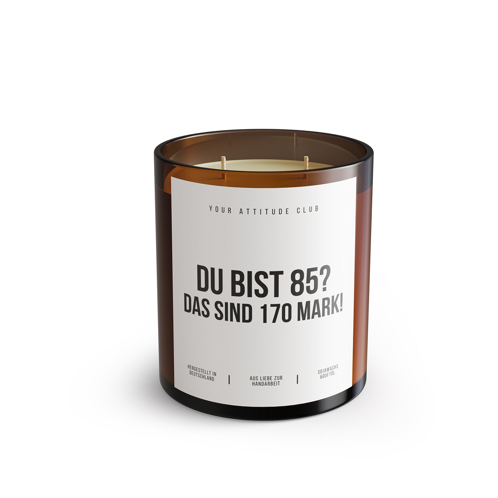 DU BIST 85? DAS SIND 170 MARK! – Lustige Geburtstagskerze Geschenkidee 85 Geburtstag Freund Freundin Partner Kollegen BFF Humor Sojawachs Kerze 300 ml