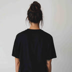 No time for bullshit. Oversized Women's T-Shirt Organic Cotton Black Statement Shirt Premium Streetwear