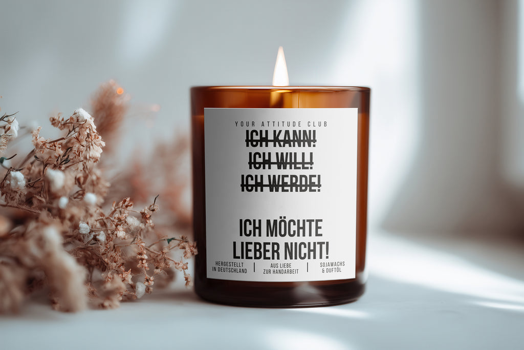 I can! I will! I shall! I'd rather not! | Cheeky Candle