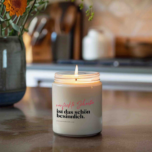 Verfickte Scheiße ist das schön besinnlich – Lustige Kerze, frecher Spruch, ironische Geschenkidee, Duftkerze, Candle Your Attitude Club