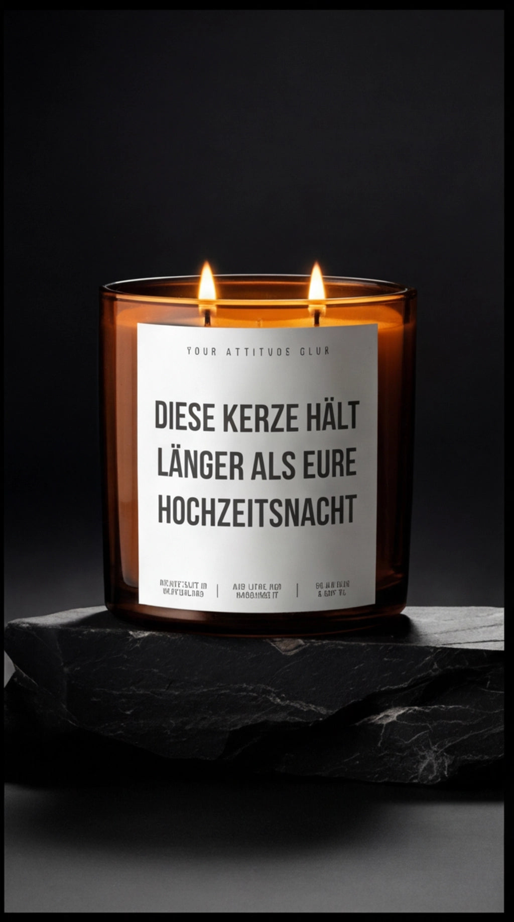 Diese Kerze Hält Länger Als Eure Hochzeitsnacht | Amber Luxuskerze