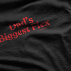 Dad’s Biggest Flex Oversize Damen T Shirt Schwarz Weiss Statement Shirt Bio Baumwolle Premium