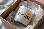Review stars with more personalized text | Customizable candle