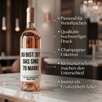 Du bist 35? Das sind 70 Mark! | Weinflaschen Etikett Geburtstag personalisiert | Lustiges Weinetikett Geschenk für Frauen & Männer