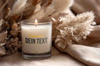 Review stars with more personalized text | Customizable candle