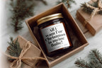 All I want for Christmas is meine Ruhe! | Sojakerze mit lustigen Spruch als Weihnachtsgeschenk