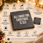 ALL I WANT FOR CHRISTMAS IS SEX – Weihnachtskerze | Lustiges Weihnachtsgeschenk | Geschenk für Partner, Freunde & beste Freundin | Wichtelgeschenk