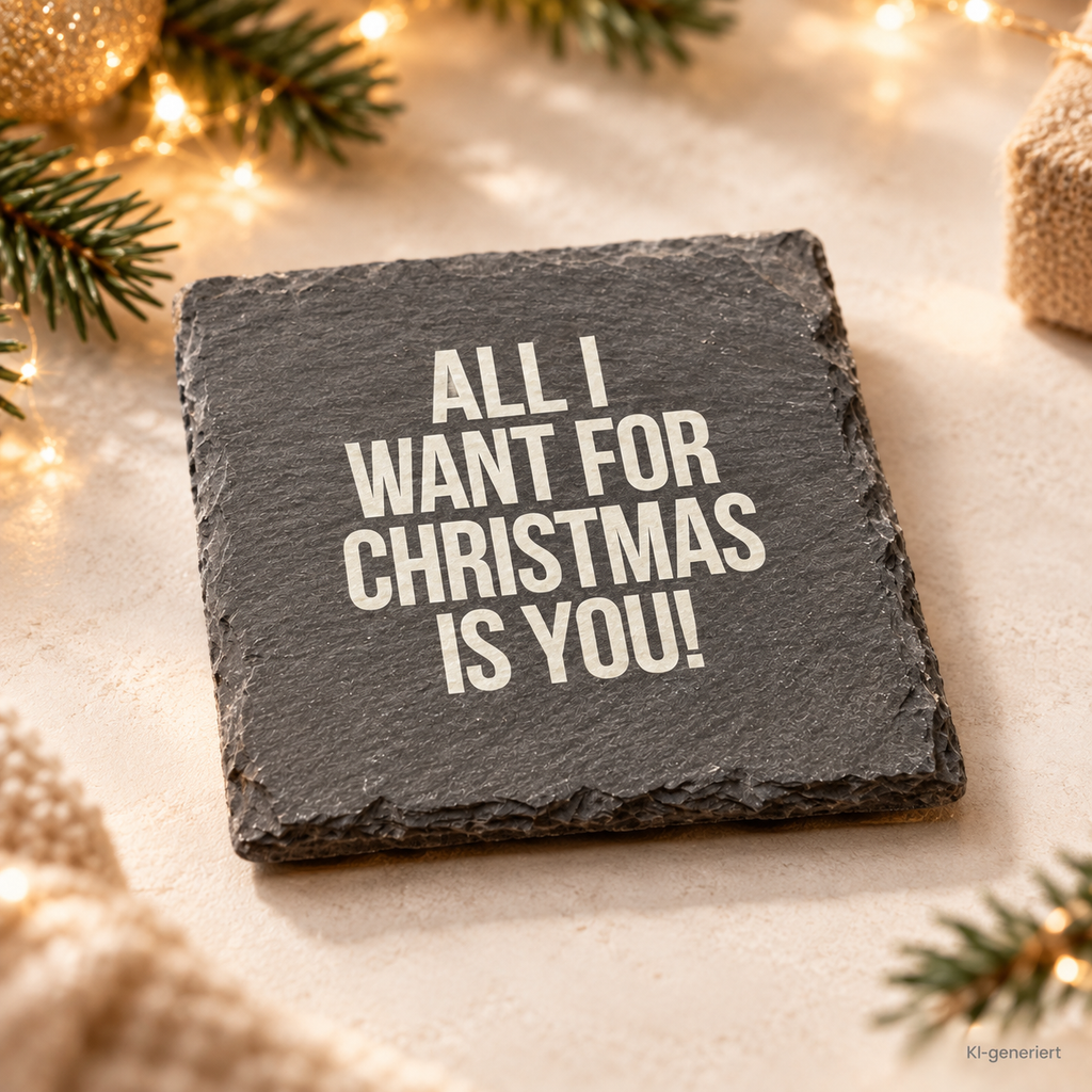 ALL I WANT FOR CHRISTMAS IS YOU! – Weihnachtskerze | Romantisches Weihnachtsgeschenk | Geschenk für Partner, Freundin, Freund & Lieblingsmensch