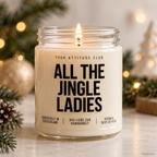 ALL THE JINGLE LADIES | Weihnachtskerze Duftkerze Weihnachten Weihnachtsgeschenk Geschenkidee für Freundin Kollegin Schwester Mama Wichtelgeschenk
